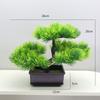 Adornos Decoraciones para el Hogar Simulación Bienvenida Planta de Pino Planta en Maceta Interior Planta Verde Bonsái Escritorio Flor Falsa Decoración Árbol de Pino