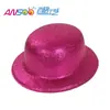 Sombrero de plástico PVC blister transfronterizo sombrero redondo dorado rosa Sombrero para fiesta festival disfraz Sombrero fiesta Sombrero para actuación de baile Sombrero Mágico