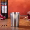 Amazon Vaso de Acero Inoxidable para Vino Conveniente Vaso de Agua de Una Sola Capa con Borde Doble Taza de Cerveza Simple Multiusos para Beber