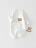 Mameluco para Bebé Recién Nacido para Primavera y Otoño, Algodón Puro Clase A, Mameluco para Bebé con Botones Laterales y Lazos, Mameluco de Mariposa para Bebé Recién Nacido
