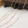 Cadena cruzada de lentejuelas de cobre puro para manualidades, cadena redonda tipo O, collar, pulsera, borla, ropa Han, horquilla para el cabello, material para sombreros