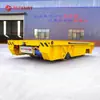 Taller Industrial manejo de carga coche plano eléctrico sin rieles rueda de goma con recubrimiento de éster de amoníaco carrito coche de transferencia inter-fábrica de taller