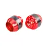 Accesorios de modificación para motocicleta, vehículo eléctrico, vehículo todoterreno, copa de dirección de aleación de aluminio, amortiguador anticaída, protección anticaída de fibra de carbono falsa