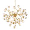 Candelabro de luciérnagas posmoderno Lámparas minimalistas nórdicas para dormitorio, sala de estar, comedor, bola de burbuja de vidrio, candelabro de árbol LED