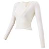 Ropa de yoga transfronteriza de alta calidad, elegante top deportivo de dos piezas de manga larga para mujer con almohadilla para el pecho, traje de primavera y verano nuevo