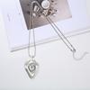 Collar de metal con explosiones de Amazon, joyería transfronteriza de comercio exterior, hilo geométrico simple, cadena de suéter de moda para mujer larga
