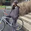 2026 Novo Conjunto Esportivo Feminino Primavera Outono Estudante Estilo Coreano Solto Moda Celebridade da Internet Moletom Roupas Casuais para Corrida Conjunto de Duas Peças