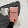 Bolsa Popular de Verano para Teléfono Móvil de Cuero Suave para Mujer 2025 Nuevo Retro Simple Pequeña Bolso Casual Mini Hombro Cuadrado Pequeño
