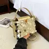 Lentejuelas Personalizado Moderno Moda Brillante Elegante 2026 Verano Elegante de un Solo Hombro Cruzada para Teléfono Móvil Pequeña Bolso Cruzado Venta al por Mayor