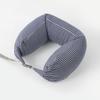 Almohada de Partículas de Espuma Estilo Japonés, Almohada de Viaje Larga Multifuncional, Almohada Cervical en Forma de U, Almohada para Coche y Avión, Almohada en Forma de U Muji