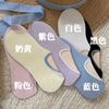 Meias femininas de verão, cores sólidas, finas, rasas, estilo barco, com desodorante doce, meias respiráveis