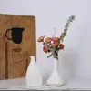 Jarrón de Cerámica Creativo con una Abertura Pequeña, Superficie Brillante Abstracta, Decoración Suave para el Hogar para Entrada, Mesa, Mueble de TV, Adorno Decorativo, Recipiente para Flores