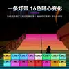 Tira de Luces LED de Colores Alto Voltaje RGB5050 Atenuación Inteligente Tira de Luz de Siete Colores 220V Decorativa Techo Exterior Impermeable