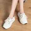 Zapatillas Deportivas para Mujer Dropshipping para Primavera y Otoño, Nuevos Zapatos Planos Casuales Versátiles Ligeros de Suela Blanda Blancos