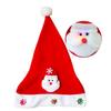 Venda Quente Transfronteiriça Decorações de Natal Bordado Expressão Papai Noel Vermelho Não Tecido Nouveau Chapéu de Natal Presentes de Natal