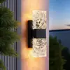 Luminária de parede para pátio, luz de parede externa à prova d'água, iluminação de coluna romana, adequada para quintal, porta, jardim e entrada principal, pode suportar chuva