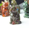 [Adornos de Gato de la Suerte] Resina Tallada a Mano Mascota de la Suerte Decoración para Hogar y Tienda Creativo