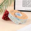 Cinta de hilo bronceado termoestable de alta calidad de 2.5 cm Flor creativa hecha a mano en stock Cinta decorativa para caja de regalo