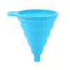 Spot de fábrica funil dobrável de silicone de grau alimentício mini portátil cozinha dreno de óleo retrátil resistente a altas temperaturas