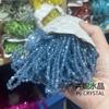 Contas pontiagudas de 4MM contas de vidro de cristal contas de furo reto cristal DIY pulseira colar brincos acessórios de cabelo acessórios