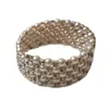 Pulseira Envolvente de Pérolas e Strass Multicamadas Design de Luxo Leve High-End Pulseira de Braço Joia da Moda Tendência