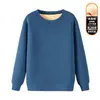 Sudadera Gruesa Forrada de Felpa de Otoño e Invierno para Hombre, Gruesa, para Pareja, Ropa de Pareja para Estudiantes, Terciopelo de Cordero, Cálida, Chaqueta de Cuello Redondo