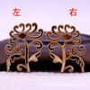 60797 Cobre Novo Estilo Chinês Artesanal DIY Base de Madrepérola Acessórios Acessórios de Cabelo Materiais Hanfu 30*35mm