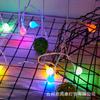 Bola de luces pequeñas de colores para exteriores, solar, impermeable, para dormitorio, camping, decoración, niña, corazón, romántica, luces pequeñas de colores, decoración navideña