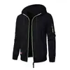 Nueva Sudadera con Capucha de Punto Jacquard Casual Deportiva para Hombre