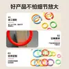 Anillos de plástico de colores para carpetas con doble broche, anillos para diario DIY, anillos para encuadernación de tarjetas, disponibles en múltiples tamaños