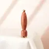Masajeador de Madera de Sándalo con Forma de Cuerno de Flor de Loto para Masaje de Puntos de Acupuntura Ocular, Masaje Facial para Despejar Meridianos, Palo de Madera de Sándalo Morado para Estirar Tendones