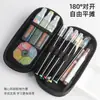 2025 Nueva Bolsa para Bolígrafos de Papá Noel Niños Gran Capacidad Caja de Bolígrafos Navideña para Estudiantes Linda Bolsa de Papelería para Jardín de Infancia