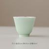 Taza de Té de Cerámica con Borde Floral, Color Sólido, Estilo Moderno Simple, Taza Individual, Paredes Delgadas, Jingdezhen