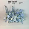 Nova decoração de casamento flor artificial de casamento teto flor artificial flor de plástico fileira de chão guia de flores arranjo de flores palco T