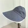 Sombrero de Sol de Encaje a Cuadros de Moda Estilo Coreano para Mujer, Sombrilla Versátil Casual de Verano, Gorra Visera con Protección UV que Hace que la Cara Parezca Más Pequeña