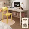 Cadeira de Jantar Minimalista Moderna, Cadeira de Plástico para Uso Doméstico, Cadeira Espessa, Cadeira Doméstica Empilhável com Encosto, Cadeira de Jantar