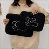 Bolsa forro estilo coreano lindo bordado pequeño animal de peluche funda protectora para ipad tableta 11 pulgadas bolsa para laptop