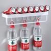 Estante de aluminio para condimentos de cocina, estante de almacenamiento para baño, estante de especias montado en la pared, espacio blanco