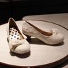 [Novo Produto Francês] Scarpins de Salto Alto com Laço de Renda para Mulheres 2025 Nova Moda Versátil Stiletto