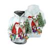 2021 Europa y Estados Unidos en otoño e invierno transfronterizo AliExpress suéter navideño chalecos con capucha impresión digital 3d tomar figura dz