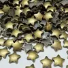 Pieza de bronce estrella de cinco puntas aleación pieza de estampado en caliente/patrón de estampado en caliente/diamante de estampado en caliente/pieza de aluminio/diamante de estampado en caliente para ropa/jeans DIY retro