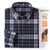 Camisa de franela a cuadros de alta gama, talla grande transfronteriza para hombre, casual, manga larga, abrigo para primavera y otoño de Amazon, camisa para hombre