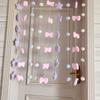 Cortina com Laço Estrela para Quarto de Menina Jiayuan Xiangyuan Cortina para Quarto Infantil Decoração de Parede