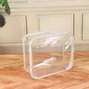 Nueva Bolsa de Tocador de PVC, Bolsa de Almacenamiento Acolchada de Gran Capacidad, Bolso de Hombro con Cremallera Transparente de Alambre de Acero, Logo Personalizable e Imprimible