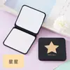 Espelho Pequeno Portátil e Conveniente, Mini Espelho de Maquiagem Dobrável Dupla Face Estilo Ins para Estudantes, Espelho de Bolso Ampliador para Mulheres