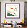 Nova pintura decorativa em estilo chinês Estilo chinês Nove peixes Imagem Sala de estar Entrada Sala de chá Pintura suspensa Decoração de casa em estilo chinês Pintura de parede de madeira maciça macia
