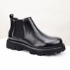 Capa Superior de Invierno para Hombre Piel de Vacuno Zapatos de Hombre Botas Chelsea de Suela Gruesa Botas Casuales de Cuero Genuino para Hombre Botas de Cuero de Media Caña