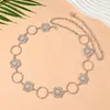 Joia Transfronteiriça Corrente de Cintura Boêmia para Mulheres Combinada com Vestidos, Corrente de Barriga de Metal Vintage, Cinto Acessório de Alta Qualidade