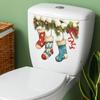 Comercio Exterior Navidad Ramas Lindas Copo de Nieve Calcetines Pegatinas para Baño Decoración del Hogar Pegatinas de Pared Pegatinas Wholesale Autoadhesivo