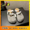 Otoño 2026 Nuevos Zapatos Perezosos Versátiles sin Cordones para Exteriores con Lunares Suela Gruesa que Aumenta la Altura Birkenstock de Punta Abierta Medias Pantuflas para Mujer